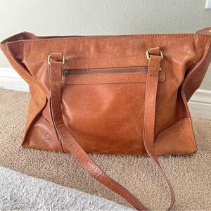 Born leather satchel tote